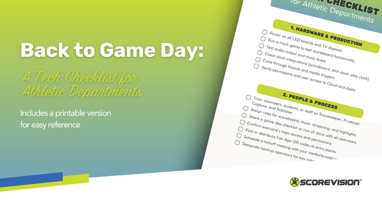 Back to Game Day: A Tech Checklist for Athletic Departments
